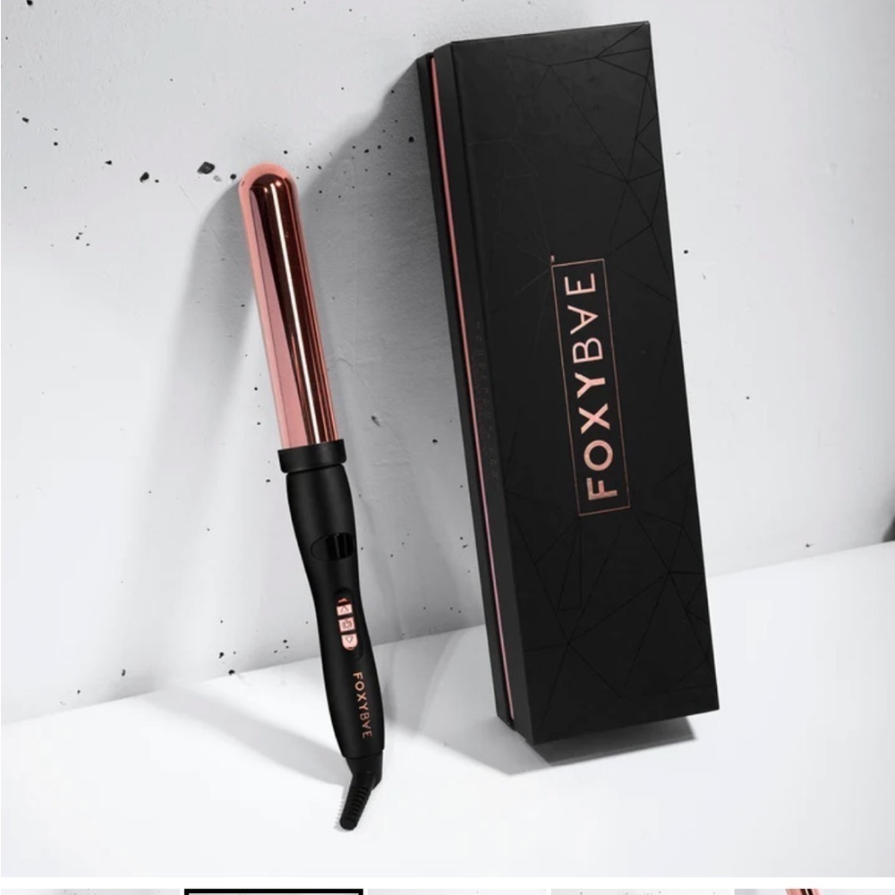 FoxyBae Rose Golf Ionic Professional Curling Wand, Hair Curler 25 mm or 1 Inch - Picture 3 of 9